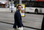 Den Haag 12 maart 2018
Fractievoorzitters Klaas Dijkhoff (VVD), Jesse Klaver (Groen Links), Lilian Marijnissen (SP) en Thierry Baudet (FvD) zijn met elkaar in gesprek in het Libelle Nieuwscafe ( Dudok)