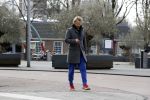 Amsterdam 3 april 2018
Thijs Romer met telefoon op straat