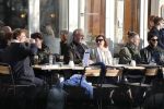 Amsterdam 24 april 2019
Bert Kuizenga en zijn vrouw op terras.