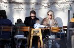 Amsterdam 24 maart 2019
Chantal Janzen en haar man Marco Geeratz en hun kinderen op terras en Amsterdam zuid.