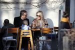 Amsterdam 24 maart 2019
Chantal Janzen en haar man Marco Geeratz en hun kinderen op terras en Amsterdam zuid.