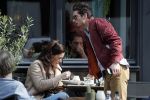 Amsterdam 30 maart 2019
Daniel de Ridder en zijn vriendin Halina Reijn op terras en op de beethovenstraat.