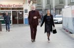 Amsterdam 22 maart 2019
Eric Corton en zijn vrouw Diana Sno op straat in Amsterdam.