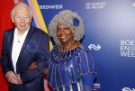 Amsterdam 22 maart 2019
Boekenbal in de amsterdamse schouwburg. Gerda Havertong met man