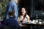 Amsterdam 30 maart 2019
Daniel de Ridder en zijn vriendin Halina Reijn op terras en op de beethovenstraat.