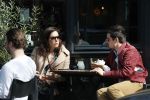 Amsterdam 30 maart 2019
Daniel de Ridder en zijn vriendin Halina Reijn op terras en op de beethovenstraat.
