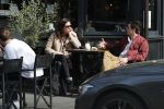 Amsterdam 30 maart 2019
Daniel de Ridder en zijn vriendin Halina Reijn op terras en op de beethovenstraat.