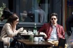 Amsterdam 30 maart 2019
Daniel de Ridder en zijn vriendin Halina Reijn op terras en op de beethovenstraat.