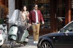 Amsterdam 30 maart 2019
Daniel de Ridder en zijn vriendin Halina Reijn op terras en op de beethovenstraat. Audi A4 cabrio