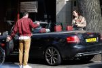 Amsterdam 30 maart 2019
Daniel de Ridder en zijn vriendin Halina Reijn op terras en op de beethovenstraat. Audi A4 cabrio