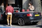 Amsterdam 30 maart 2019
Daniel de Ridder en zijn vriendin Halina Reijn op terras en op de beethovenstraat. Audi A4 cabrio