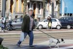 Amsterdam 1 april 2019
Hans v d Togt met zijn hondje op terras en aan het wandelen.