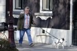 Amsterdam 1 april 2019
Hans v d Togt met zijn hondje op terras en aan het wandelen.