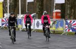 Heerenveen 17 maart 2019
De hollandse 100 voor de stichting lymphe&Co in Thialf.
Maxim Froger en Rene Froger op de racefiets