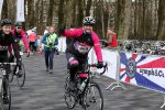 Heerenveen 17 maart 2019
De hollandse 100 voor de stichting lymphe&Co in Thialf.
Maxim Froger en Rene Froger op de racefiets