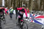 Heerenveen 17 maart 2019
De hollandse 100 voor de stichting lymphe&Co in Thialf.
Maxim Froger en Rene Froger op de racefiets