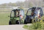 Ouderkerk aan de Amstel 11 april 2020
Connie Witteman en haar zoon Marvin Breukhoven  met zijn vriend Rick rijden met hun 2 biro CCCC karretjes langs de Amstel.