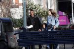 Amsterdam 7 februari 2020
Doutzen Kroes en haar man Sunnery James doen boodschappen met hun dochtertje op de cornelis schuytstraat