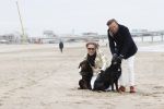 Scheveningen 20 maart 2020
Frank en Rogier met hun honden op het strand.