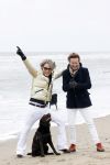 Scheveningen 20 maart 2020
Frank en Rogier met hun honden op het strand.