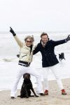 Scheveningen 20 maart 2020
Frank en Rogier met hun honden op het strand.