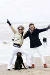 Scheveningen 20 maart 2020
Frank en Rogier met hun honden op het strand.
