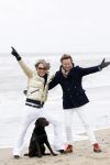 Scheveningen 20 maart 2020
Frank en Rogier met hun honden op het strand.