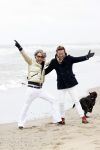 Scheveningen 20 maart 2020
Frank en Rogier met hun honden op het strand.