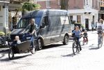 Amsterdam 11 april 2020
Michel v d Bergh en zijn vriendin Kimberley Klaver met de kinderen