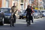 Den haag 21 maart 2020
Piet Hein Donner en zijn vrouw fietsend door Den Haag.