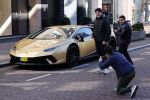 Amsterdam 19 maart 2021
De Lamborghini van Chahid ( Dutch Performante) op de pc hooftstraat