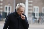 Amsterdam 16 maart 2021
Hans v Willigenburg onder paraplu in Amsterdam zuid.
