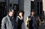 Amsterdam 26 maart 2021
Onthulling muurschildering van Judith de Leeuw bij het Leidse plein . Humberto Tan en Won Yip hebben gesponsord.