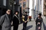 Amsterdam 26 maart 2021
Onthulling muurschildering van Judith de Leeuw bij het Leidse plein . Humberto Tan en Won Yip hebben gesponsord.