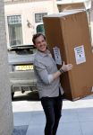 Noordwijk, 31 maart 2021 
Leroy Molkenboer (partner Maxime Meiland) sjouwend tijdens de verhuizing naar hun nieuwe huis