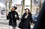Amsterdam 29 maart 2021
Ryan Marciano met zijn vriendin Kim Sanders in Amsterdam zuid.