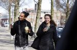 Amsterdam 29 maart 2021
Ryan Marciano met zijn vriendin Kim Sanders in Amsterdam zuid.