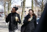 Amsterdam 29 maart 2021
Ryan Marciano met zijn vriendin Kim Sanders in Amsterdam zuid.