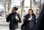 Amsterdam 29 maart 2021
Ryan Marciano met zijn vriendin Kim Sanders in Amsterdam zuid.