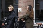 Amsterdam 16 maart 2021
Sjimmy Bruijninckx en Robine v d Meer  op straat in Amsterdam