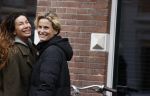 Amsterdam 16 maart 2021
Sjimmy Bruijninckx en Robine v d Meer  op straat in Amsterdam