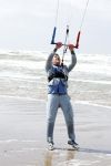 Bloemendaal 7 april 2022
Presentatie schoen van Beau v Erven Dorens in samenwerking met schoenenmerk Rehab. Beau komt al kite surfend aan . Zijn zonen zijn broers en vader zijn ook aanwezig bij strandtent de Republiek.