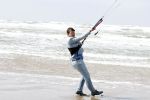 Bloemendaal 7 april 2022
Presentatie schoen van Beau v Erven Dorens in samenwerking met schoenenmerk Rehab. Beau komt al kite surfend aan . Zijn zonen zijn broers en vader zijn ook aanwezig bij strandtent de Republiek.