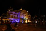 Amsterdam 4 maart 2022
Het concertgebouw is geel blauw uitgelicht icm de oorlog in Oekraine