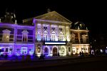 Amsterdam 4 maart 2022
Het concertgebouw is geel blauw uitgelicht icm de oorlog in Oekraine