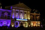 Amsterdam 4 maart 2022
Het concertgebouw is geel blauw uitgelicht icm de oorlog in Oekraine