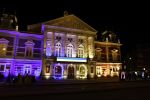 Amsterdam 4 maart 2022
Het concertgebouw is geel blauw uitgelicht icm de oorlog in Oekraine