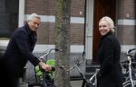 Amsterdam 6 april 2022
Denise Boekhoff met haar nieuwe vriend Mike Kesseler op straat in Amsteram zuid