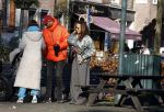 Amsterdam 5 maart 2022
Glennis Grace met de baby van Nienke Plas op de cornelis schuytstraat.