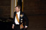 Amsterdam 5 april 2022
Koningin Maxima , Koning Willem Alexander en prinses Beatrix vertrekken na een staatsbanket met de president van India bij het Paleis op de Dam.